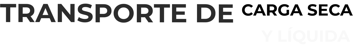 transporte de carga seca y líquida